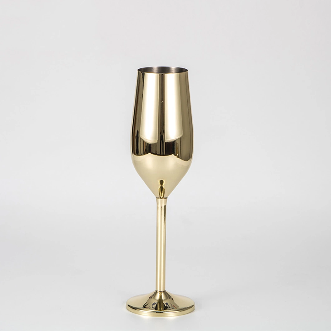 Stainless Steel Unbreakable Stemmed Copper Drinkware Wine Cup