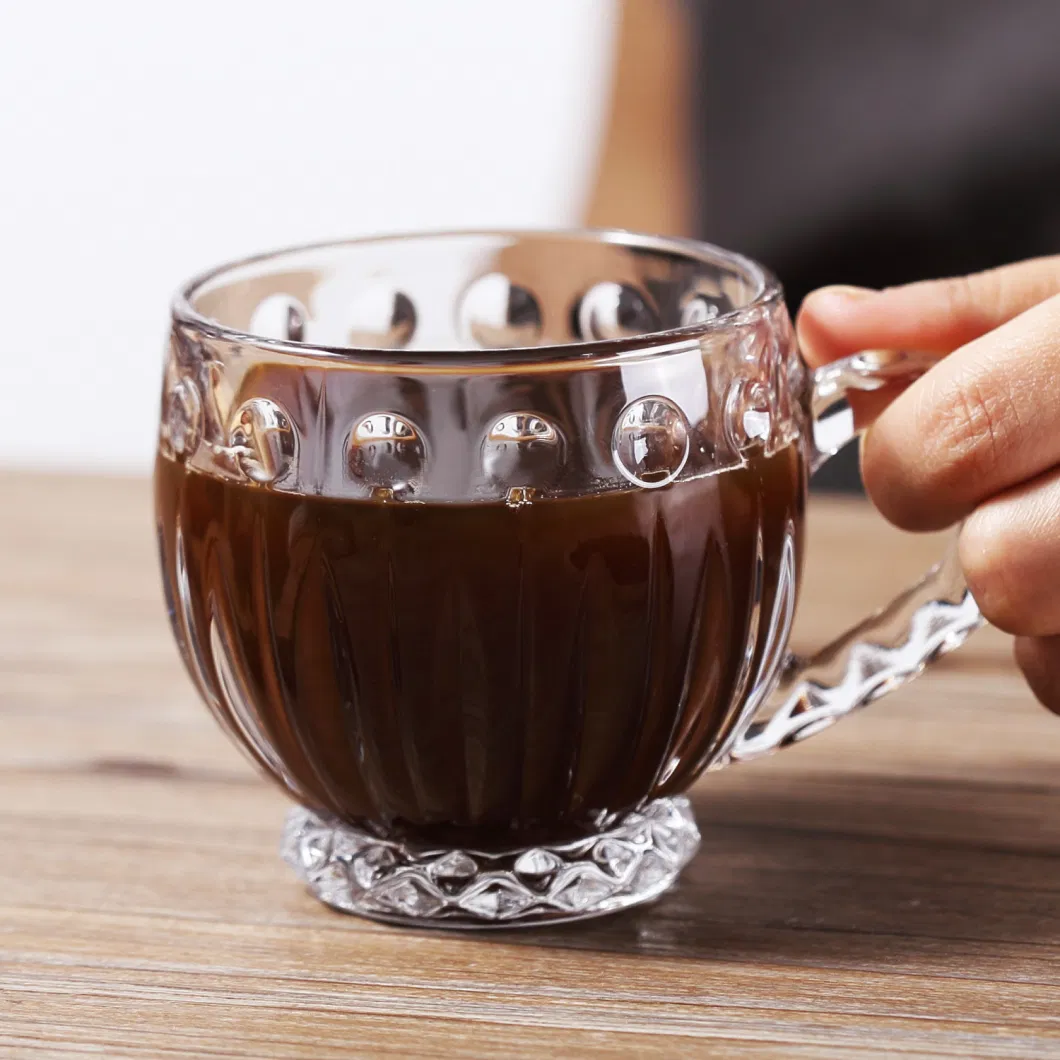 High Quality Borosilicate Glass Christmas Coffee Mug Espresso Glass Cup for Milk and Tea