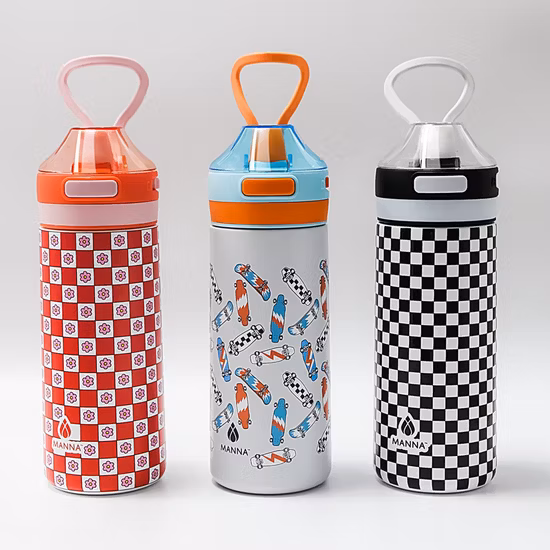 Frascos térmicos de botella de agua deportiva con logotipo personalizado con tapa